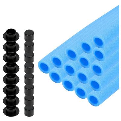 Tolletour - Trampolin Schaumstoff 16x Schaumstoffrohre 92 cm Stangenschutz Schaumstoffrolle für Image