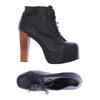 Jeffrey Campbell Damen Stiefelette, Gr. 41, schwarz, Leder