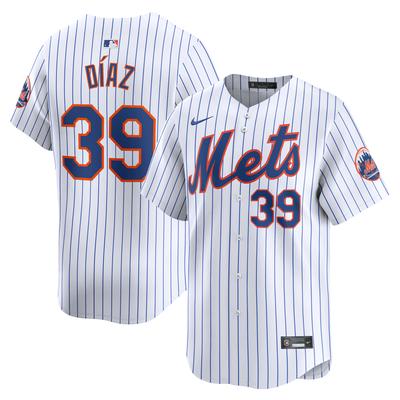 New York Mets Nike MLB Limited Heimtrikot – Weiß – Edwin Díaz – Herren Image