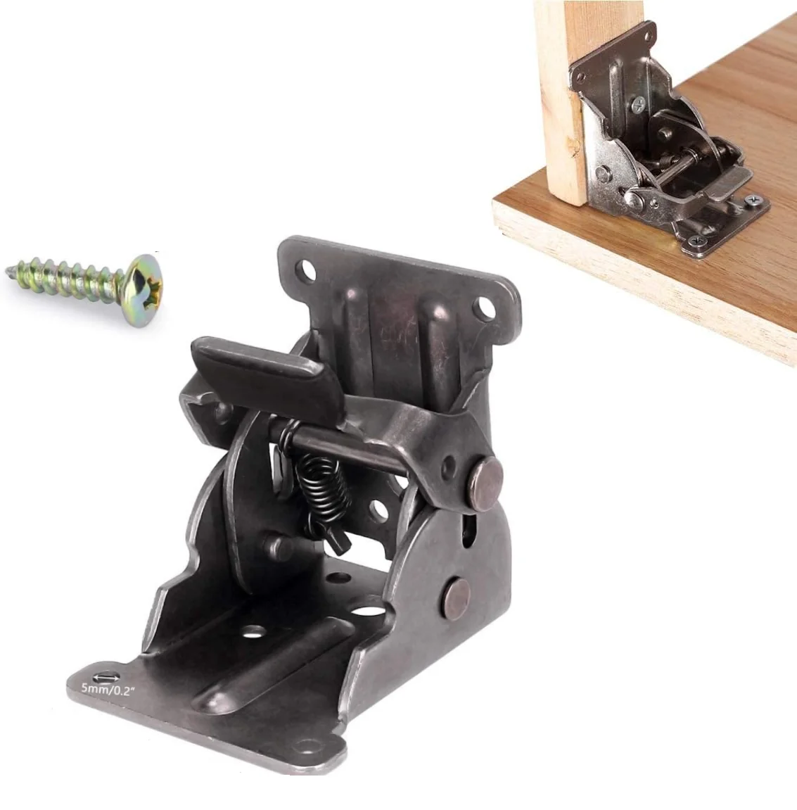 2/4/6 Stück klappbare Beine, selbstsichernde Scharnier-Hardware mit Riegelschloss-Verlängerungsunterstützung für Tischbeine, Bett, Werkbank Image