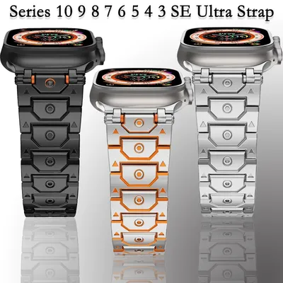 Titan-Armband für Apple Watch Ultra 2 49 mm 10 42 mm 46 mm 9 8 7 45 mm 41 mm Edelstahlarmband Band