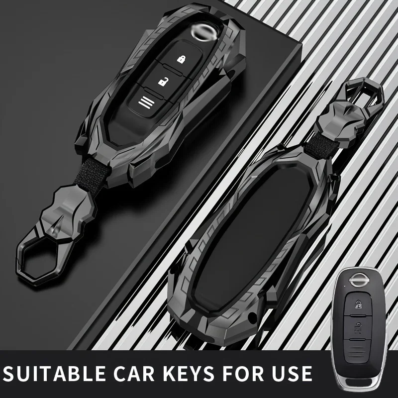 Passend für Nissan Key Car Case Cover Chain Cover Ring Shell Fob Qashqai Bluebird Sylphy Altima Pathfinder Versa X-Trail T33 Serena Image