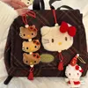Neujahr Rot Sanrio Hello Kitty Plüsch Anhänger Anime Cartoon Schwarze Haut Kt Katzenkopf