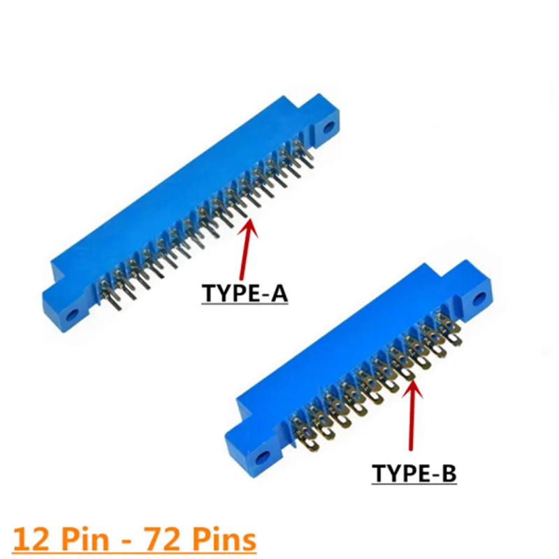 3PCS 805 Streifen stecker 3,96mm Pitch 12/16/20/24/30/36/44/56P/72 pin PCB Mount Karte Rand Stecker buchse 16P 20P 30P 36P 44P Image
