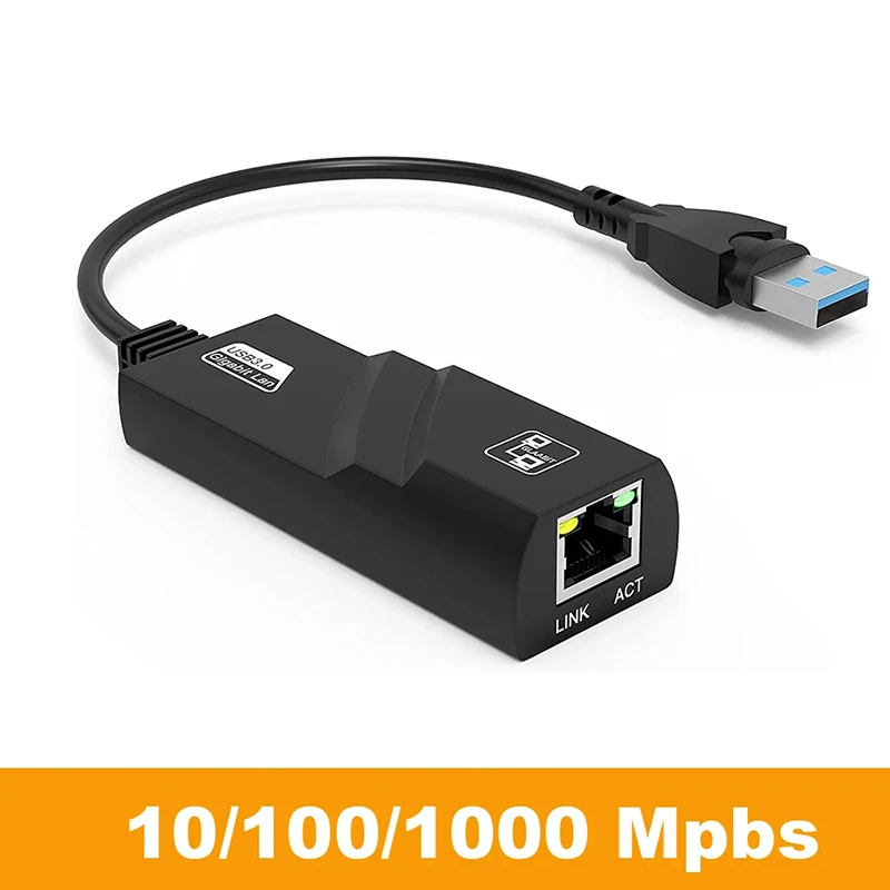 1000Mbps WIFI Adapter 3,0 USB HUB Ethernet Typ C Zu RJ45 Gigabit Netzwerk Karte Mini PC Desktops Laptop Zubehör stecker und Spielen Image