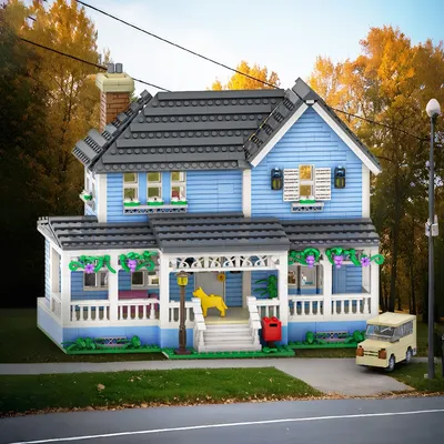 MOC Gilmore Girls Haus Modell Bausteine Sterne Hohl Rory Luxus Wohnung Europäischen Haus Architektur Image