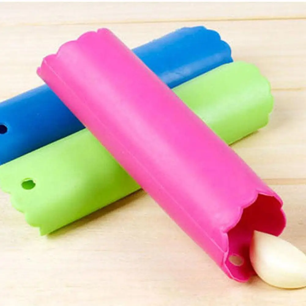 1pc Knoblauch Brecher Silikon Peeling Knoblauch Schäler Helfer Knoblauch Schäler Maschine Knoblauch Stripper Peeling Kochen Küche Gadgets