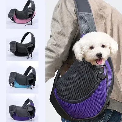 Pet Dog Sling Carrier Bag Breathable Mesh Bag Travel Carrier Front Shoulder Backpack Harness Carrying Pouch for Puppy Cat