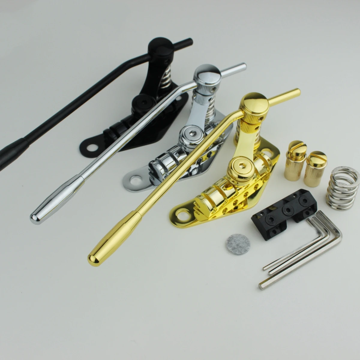 Tune-O-Matic Style E-Gitarren brücke mit Schrauben Stop Bar Saitenhalter Tremolo schwarz Verriegelung klemme für LP SG Gitarren Image