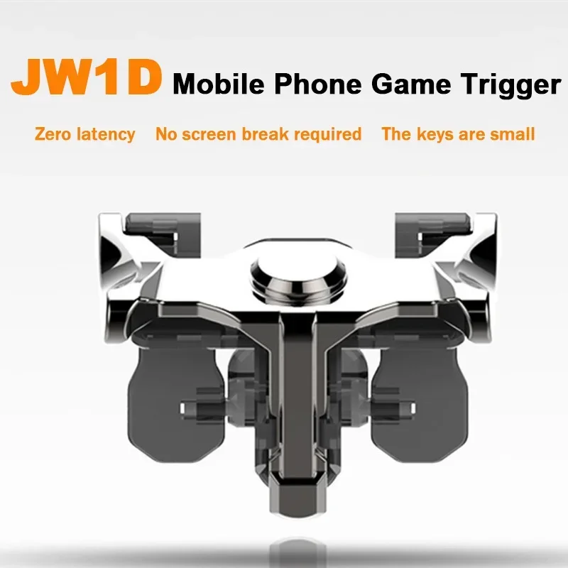 JW1D Handy Gamepad Controller 4 Finger Spiel Trigger für PUBG Ziel Shooter L1R1 Legierung Schlüssel Taste für IOS Android Universal Image