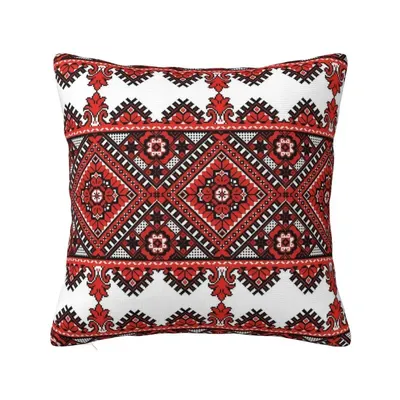 Benutzerdefinierter ukrainischer traditioneller Stickerei-Kissenbezug, Vyshyvanka-Kissen, Image
