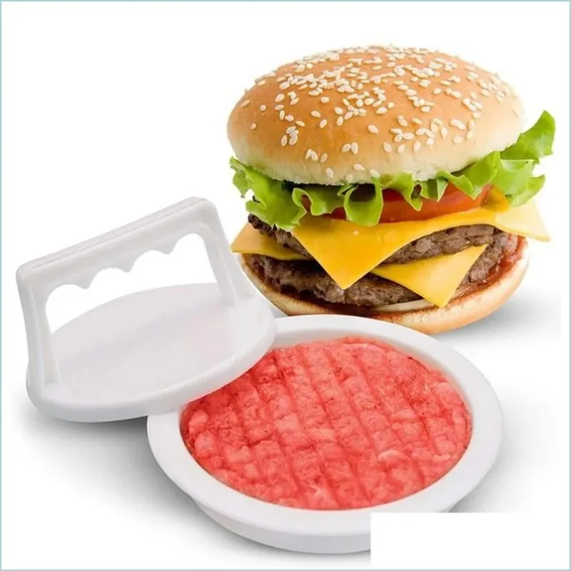 Hamburger Paste tchen hersteller Kunststoff Burger Presse Antihaft-Fleisch form werkzeug für Grill Grill Küchen zubehör einstellbare Dicke Image