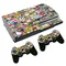 Graffiti Design Haut Aufkleber Aufkleber Abdeckung für PS3 Fat Konsole und Controller für PS3 Fat Skins Aufkleber Vinyl