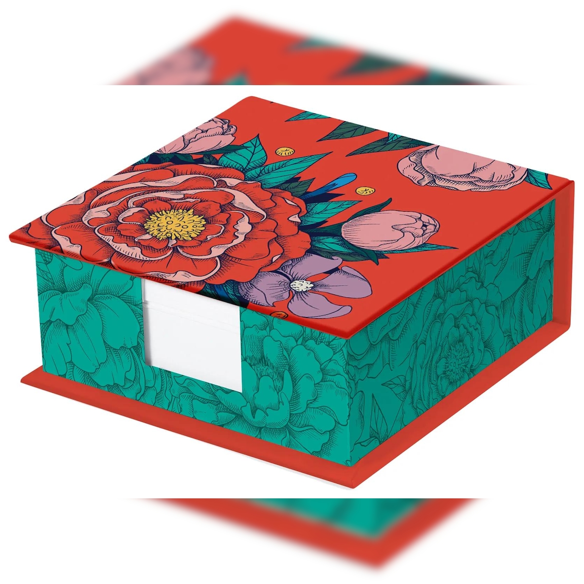 Clairefontaine 4x Frida Kahlo, Memoblock 11x11x4cm mit 300 Blatt blanko 9,8x9,8 cm - 116226C Image