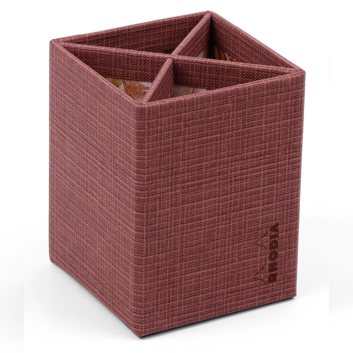 Rhodia Kollektion Orange Botanik, Stifteköcher 8x8x11 cm, Kunstleder - Amaranth 120036C Image