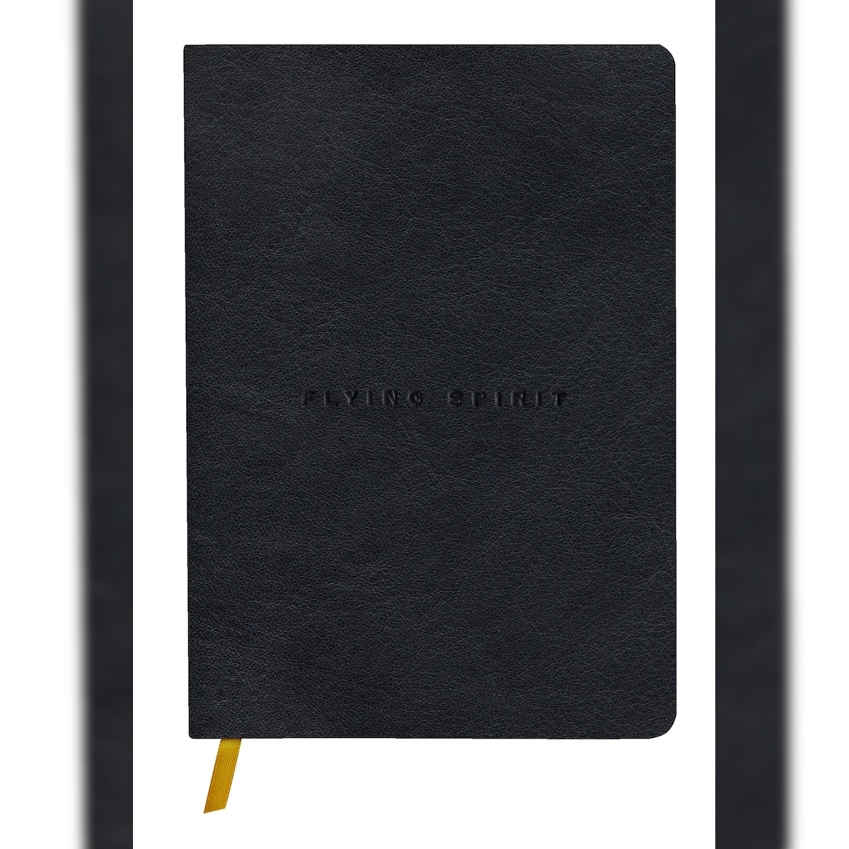 Clairefontaine 3x Flying Spirit, Notizbuch A5 mit Fadenbindung und glattem Ledereinband, schwarz, 90 Blatt 90g liniert - Schwarz 102946C Image