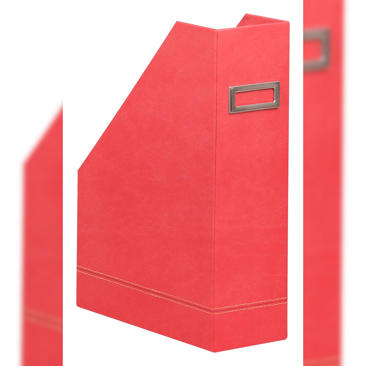 Rhodiarama Stehsammler aus Kunstleder, 10x25x31cm - Koralle 194552C Image