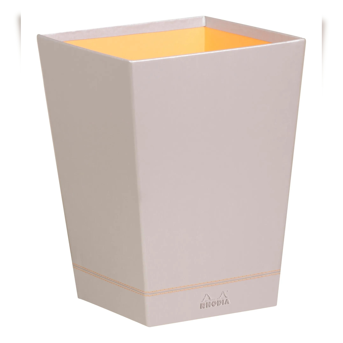 Rhodiarama Papierkorb aus Kunstleder, 27x27x32cm - Silber 318821C Image