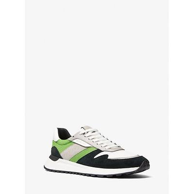 Michael Kors Dax Mixed-Media Trainer