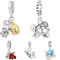 925 Sterling Silver Turtle Mother Child Pendant Bead Fit Bracelets Decoration DIY Birthday Party Gift Jewelry Bracelet Accessory