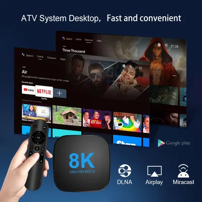Transpeed ATV Android 13 TV BOX RK3528 With Voice Assistant TV Apps Dual Wifi Quad Core Cortex A53 Support 8K 4K Video BT5.0