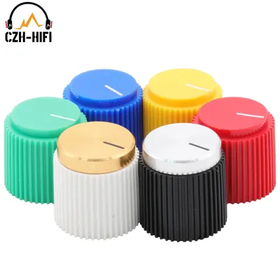 18x17mm ABS Plastic 1/4" Set Pointer Knob Button for Vintage Audio Guitar AMP Effect Pedal Stomp Box