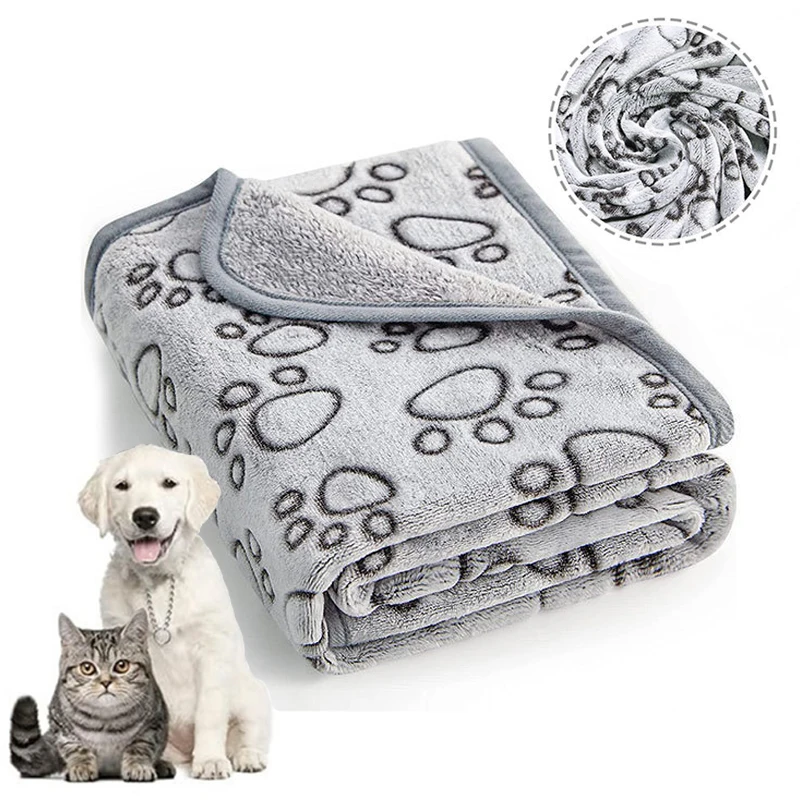 Morbida soffice coperta per animali domestici di alta qualità con motivo a cartone animato carino tappetino per animali domestici coperta calda e confortevole per cani di gatto