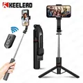 Selfie Stick Wireless per Smartphone, treppiede da 44 pollici con telecomando Bluetooth, supporto pieghevole portatile per Record di ripresa Vlog