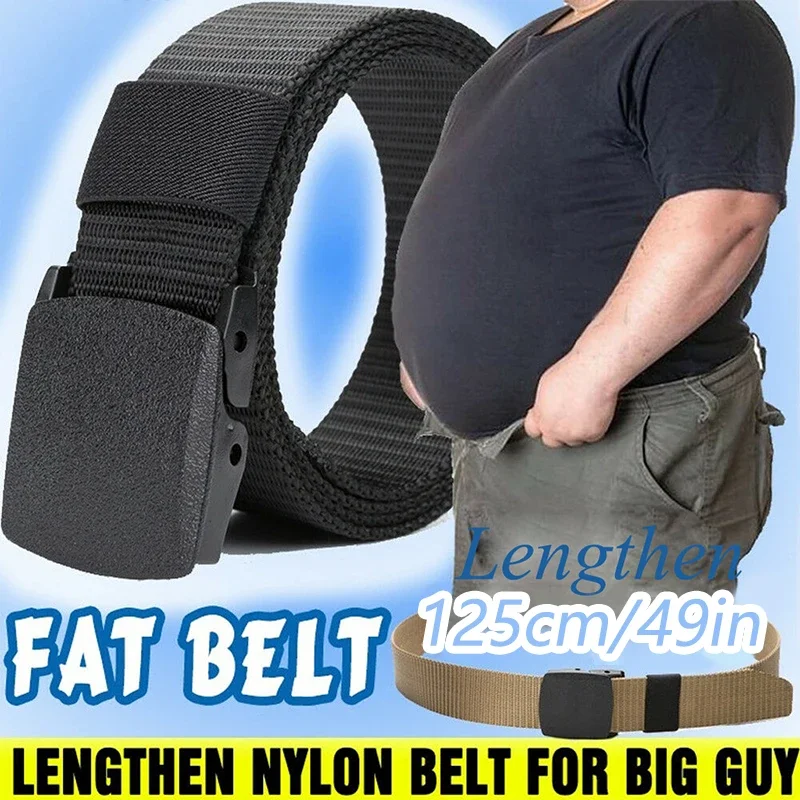 Unisex Plus size LUNGO 170 160 150 140 130 120 110 cm Cintura militare in nylon con fibbia automatica Uomo Donna Cintura tattica in tela per esterni