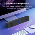 Doppi altoparlanti da tavolo lunghi cablati 1002, wireless Bluetooth 3511, alimentati tramite USB, AUX 3,5 mm, luci a LED Altoparlante TV stereo per laptop 3D