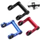 Supporto per luce per bicicletta da 10CM morsetto per prolunga per manubrio staffa per luce anteriore per bici da 31.8MM supporto per montaggio a doppia estensione per luci per bici