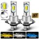 2 pezzi H7 CSP Mini LED H4 H1 H11 lampadine per fari auto H8 HB3 HB4 9005 9006 Led Canbus 100W 20000LM 6000K 12V 24V fendinebbia automatici