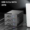 Docking Station per disco rigido SATA da USB 3.0 a 3.5 pollici custodia per disco rigido esterno per HDD SSD SATA da 3.5 pollici fino a 20TB