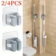 2 pezzi portaoggetti per la casa bagno aspirazione tubo sospeso ganci senza traccia supporto per organizer per mop montato a parete gancio per scopa impermeabile