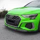 Per Audi A3 S-Line S3 A3 8Y 2020-2024 Auto Paraurti Anteriore Spoiler Lip Splitter Kit 3 pz Nero Lucido Auto Labbro Anteriore protezione Coperture