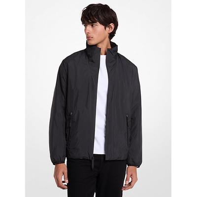 Michael Kors Water-Resistant Windbreaker Jacket Black L