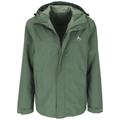 Mckinley Regenjacke "Carlide II" Herren dreen dark, Gr. S, mit wasserdichter AQUAMAX Technologie und verschweißten Nähten