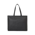 Henkeltasche CALVIN KLEIN JEANS "SCULPTED SLIM TOTE34", Damen, Gr. B/H/T: 41cm x 34cm x 12cm, schwarz, Lederimitat, Taschen, Shopper, Umhängetasche, Damen Schultertasche groß mit CK Prägung
