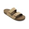 Sandale QUIKSILVER "Rivi Nubuck", Gr. 8(38), beige (tan 1), Lederobermaterial / Textil-Futter / TPR-Sohle, Schuhe