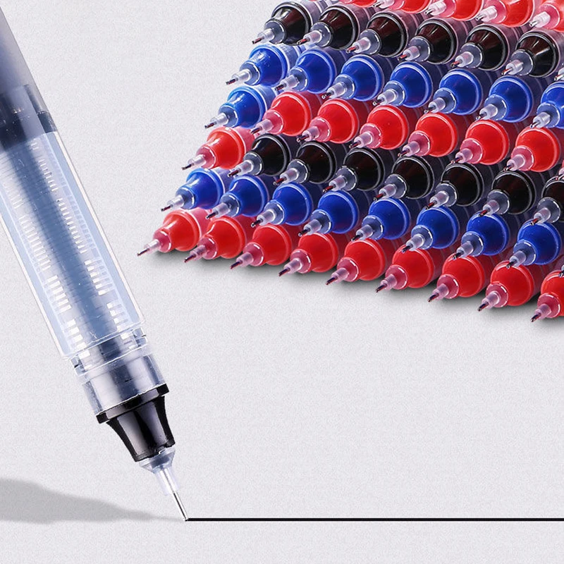 Große Kapazität Tinte Feine Spitze Gel Stift 0,5mm Schwarz Tinte Hohe Qualität Student Schule Büro Schreibwaren Roller Kugelschreiber kugelschreiber Image