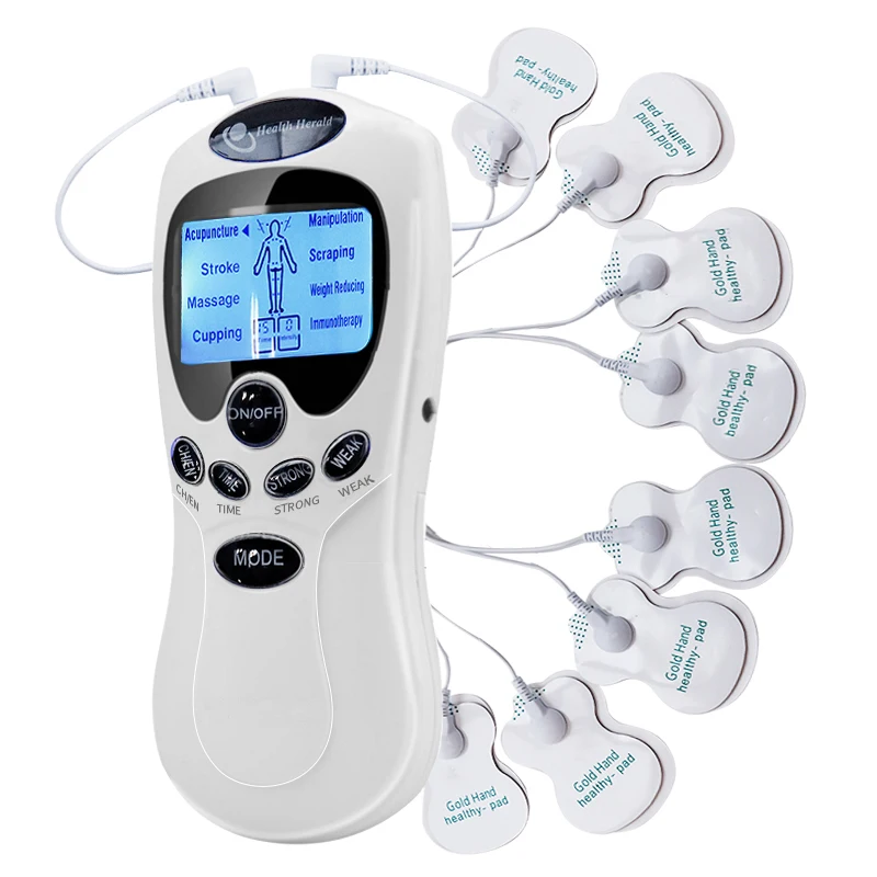 Elektrische Zehn Einheit Massagegerät Muskel Digitale Massage Elektrische Körper LCD Display Maschine Meridian Physiotherapie Digitale Massage Werkzeug Image