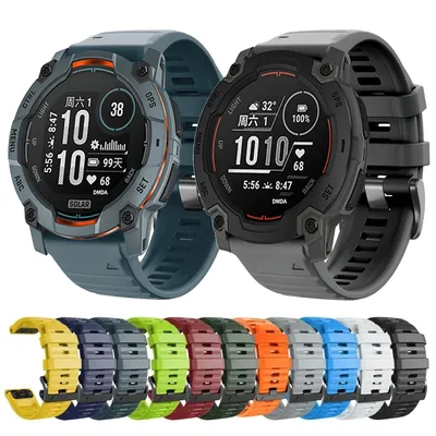 1 Stück QuickFit 22 mm oder 26 mm Uhrenarmband für Garmin Instinct 3 E 2X 45 50 mm/Descent G2/Fenix Image