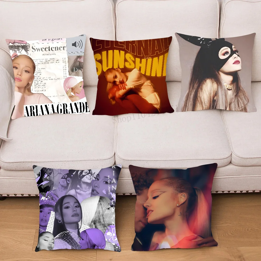 A- Arianas Singer G-Grande Kissenbezug, quadratisches Kissen, Schlafzimmer, Sofa, Freizeit, Komfort, Kissen, Auto, Wohnzimmer, Heimdekoration