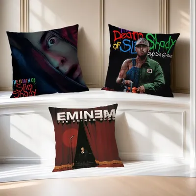 Rapper Eminem The Death Of Slim Shady Bequemer weicher Kissenbezug für Sofa, Wohnzimmer, Heimbüro, Dekoration, Schutzhüllen Image