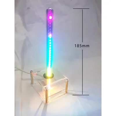 Ghxamp 32 bunte Füllstand anzeige Licht Musik Plug in Stil Atmosphäre Sprach steuerung 5V USB Image