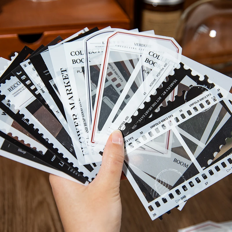 INS Hohl Geprägte Foto Rahmen Material Journal Planer Scrapbooking Vintage Handbuch Dekorative DIY Handwerk Schreibwaren Aufkleber Image