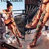 Sexy PVC Transparent Gladiator Sandale Frau Offene spitze T-riemen Große Strass Diamant Klar High Heel Schuhe Frauen Sommer Lange boot