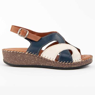 Purapiel Sandale Mit Keilabsatz Leida Blau Image
