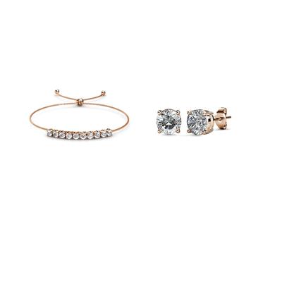 Mary Crystal Mia Sets - Roségold und Kristall Image