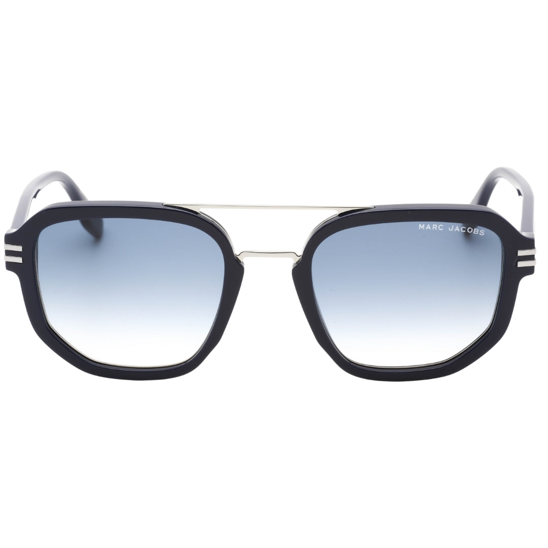Dunkelblaue Sonnenbrille mit blauen Gläsern von Marc Jacobs Image